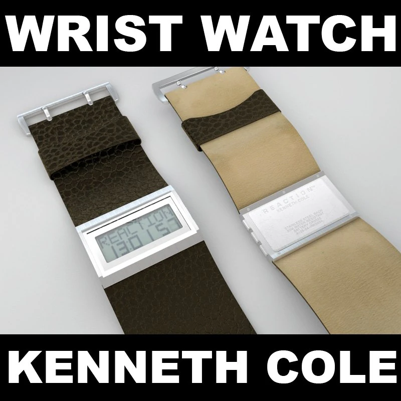 wrist watch 3D Model .c4d .max .obj .3ds .fbx .stl .blend 