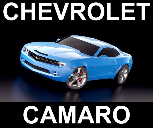 chevrolet camaro Model 3D .c4d .max .obj .3ds .fbx .stl .blend 