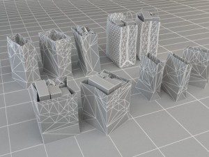 shopping bag collection 3D Model