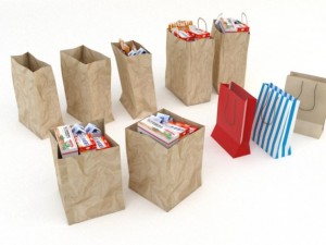 shopping bag collection 3D Model