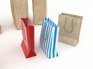 shopping bag collection 3D Model