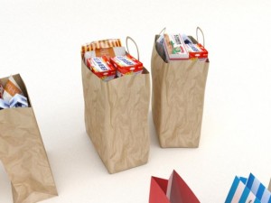 shopping bag collection 3D Model