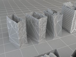 shopping bag collection 3D Model