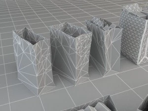 shopping bag collection 3D Model