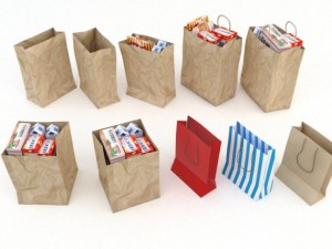 shopping bag collection 3D Model