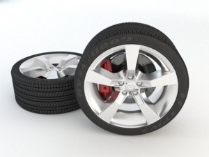 tire and rim 3D Model