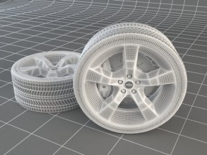 tire and rim 3D Model