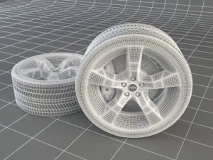 tire and rim 3D Model