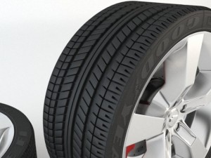 tire and rim 3D Model