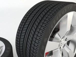 tire and rim 3D Model
