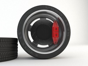 tire and rim 3D Model