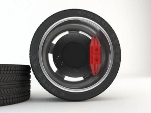 tire and rim 3D Model