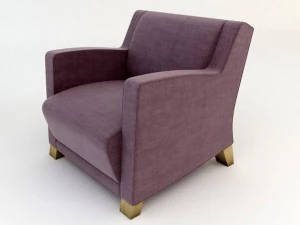 armchair and table 3D Model