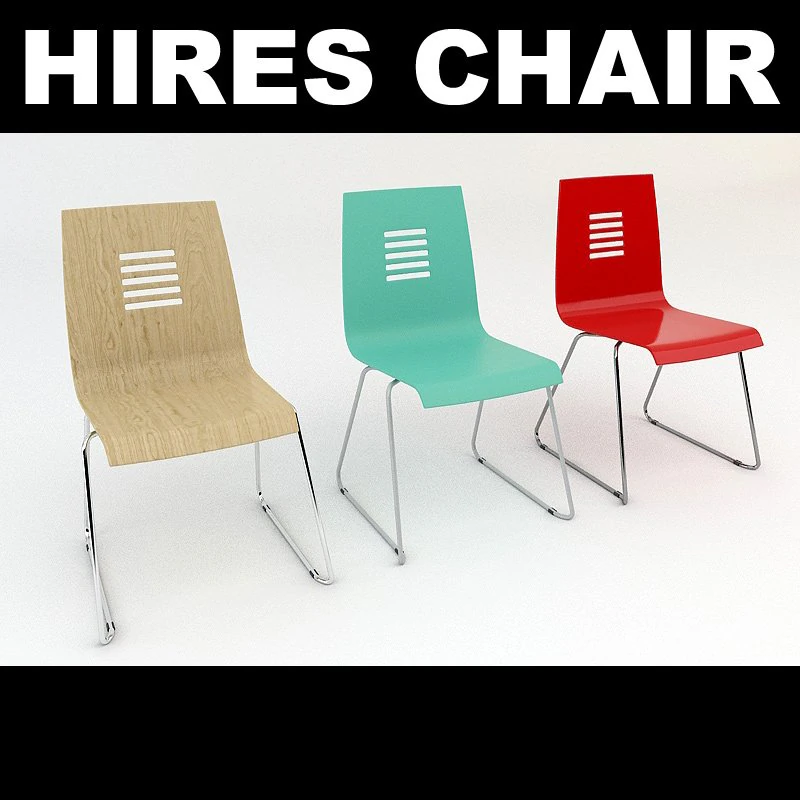 chair 3D Model .c4d .max .obj .3ds .fbx .stl .blend 