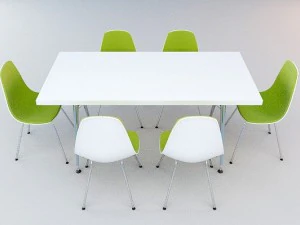 vitra chair and table 3D Model