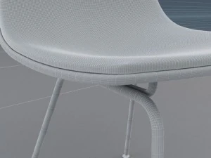 vitra chair and table 3D Model