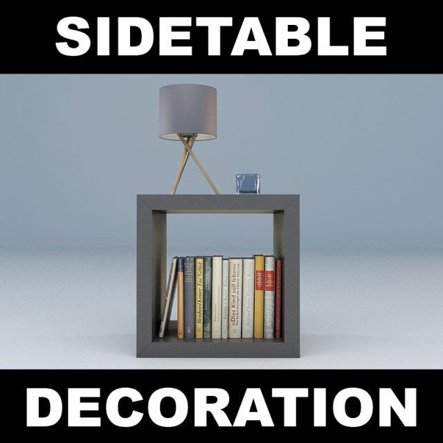 sidetable 1 3D Model .c4d .max .obj .3ds .fbx .stl .blend 