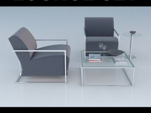 lounge set 2 3D Модель