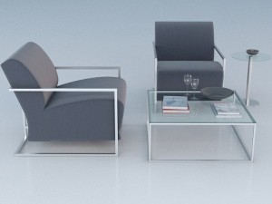 lounge set 2 3D 模型