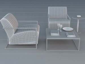 lounge set 2 3D Model