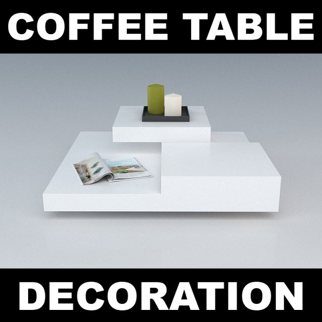 coffee table 3 3D 모델 .c4d .max .obj .3ds .fbx .stl .blend 