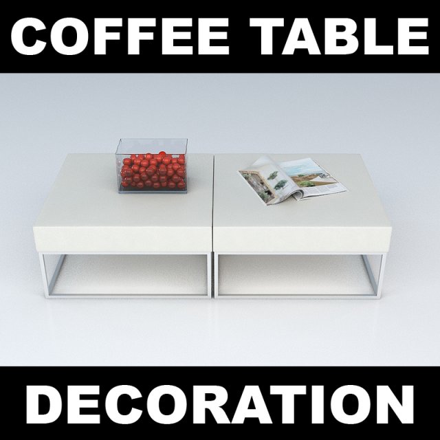 coffee table 1 3D 모델 .c4d .max .obj .3ds .fbx .stl .blend 