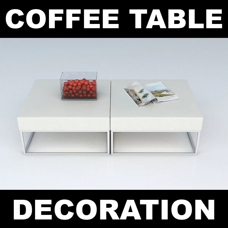coffee table 1 3D Model .c4d .max .obj .3ds .fbx .stl .blend
