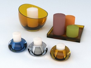 candles 3D मॉडल