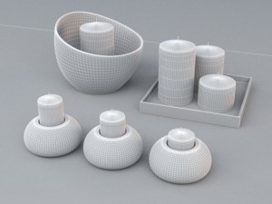 candles 3D मॉडल