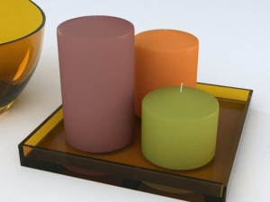candles 3D मॉडल