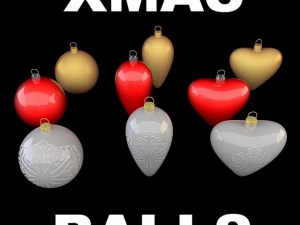 christmas ball collection Modelo 3D