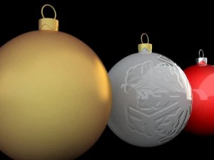 christmas ball collection 3D Model