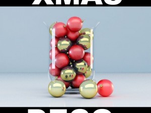 christmas decoration vase Modelo 3D