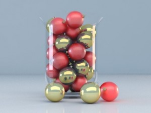christmas decoration vase 3D Model