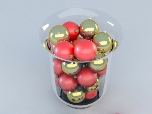 christmas decoration vase 3D Model