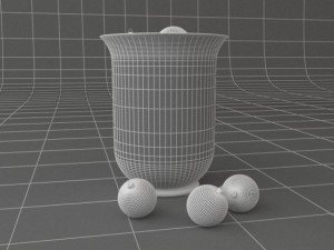christmas decoration vase 3D Model