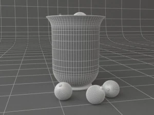 christmas decoration vase 3D Model