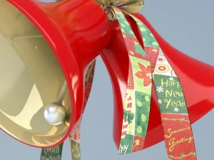 christmas decoration bells 3D Model