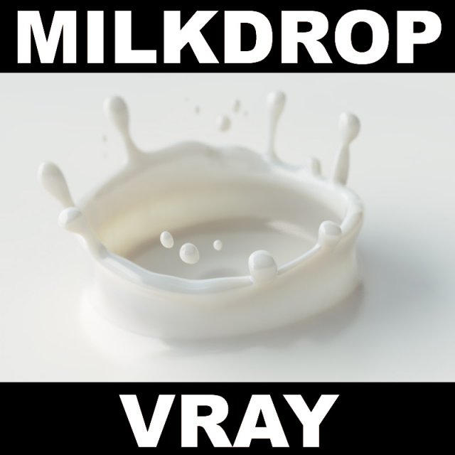 milk drop 3D Model .c4d .max .obj .3ds .fbx .stl .blend 