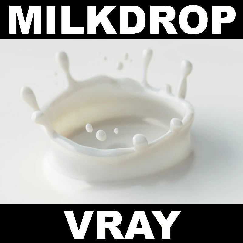 milk drop 3D Model .c4d .max .obj .3ds .fbx .stl .blend 