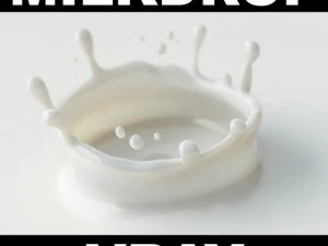 milk drop 3D Model