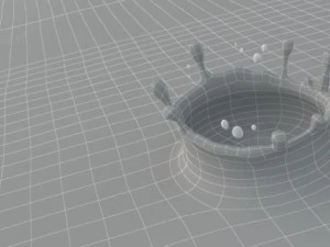 milk drop 3D Model