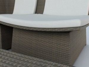 woven furniture set 3D Model