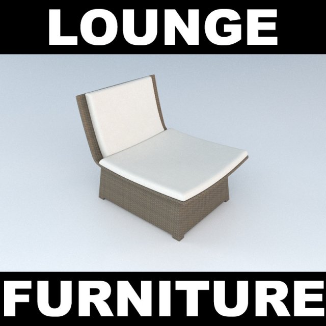 lounge chair 3D 모델 .c4d .max .obj .3ds .fbx .stl .blend