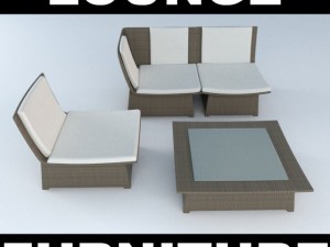 outdoor lounge set Modelo 3D