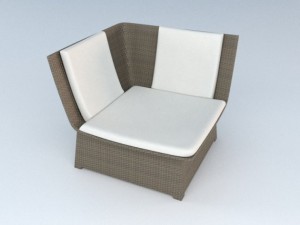 outdoor lounge set 3D Модель