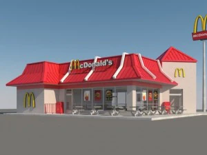 ristorante McDonald's Modello 3D
