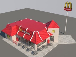 mcdonalds restaurant 3D Model
