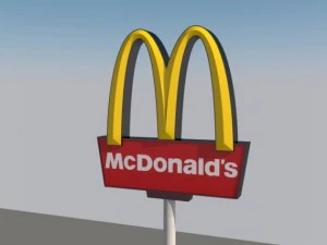 ristorante McDonald's Modello 3D