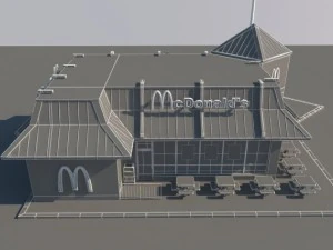 ristorante McDonald's Modello 3D